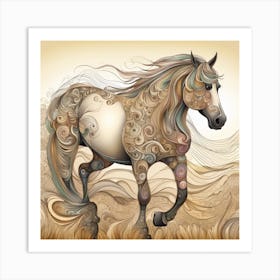 Ornate Horse Art Print