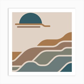 Day At The Beach.Wall prints Art Print