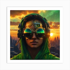 Steampunk Girl 1 Art Print