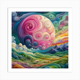 Psychedelic Painting 7 Art Print