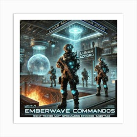 A Futuristic Science Fiction Depiction Of Emberwav Art Print