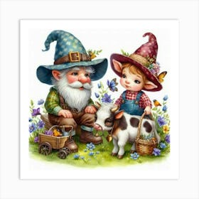 Gnome Hands Art Print