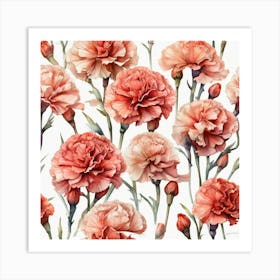 Carnations Art Print