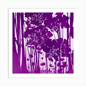 Purple Forest 1 Art Print