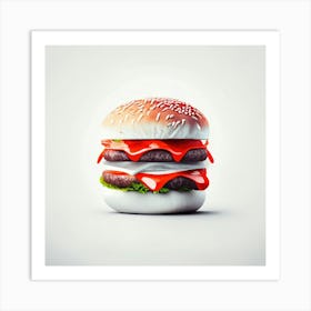 Cheeseburger Iconic (104) Art Print