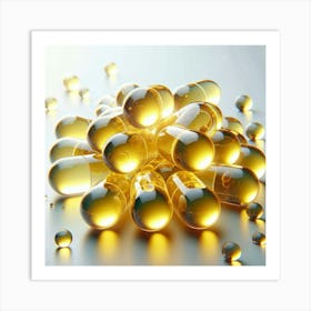 Vitamin Capsules Art Print