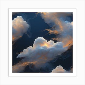 Vapour cloud Art Print