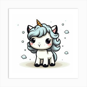 Cute Unicorn 463 Art Print