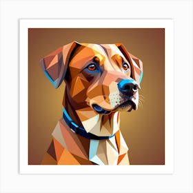 Polygonal Dog Art Print