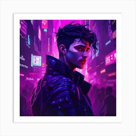 Young Cyberpunk Art Print