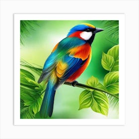 Colorful Bird 10 Art Print