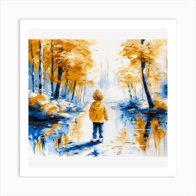 Child In The Woods Art Print