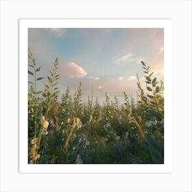 Field Of Wildflowers Art Print