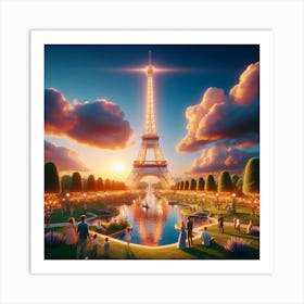 Paris tower Art Print