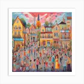 Day In The City Art Print