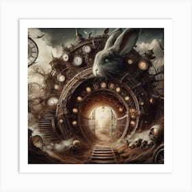 Down The Cyberabbit Hole 6 Art Print