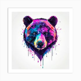 Colorful Bear 2 Art Print