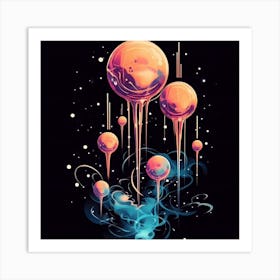 Space Spheres 1 Art Print