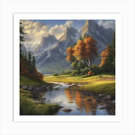 Mountain Stream Art Print