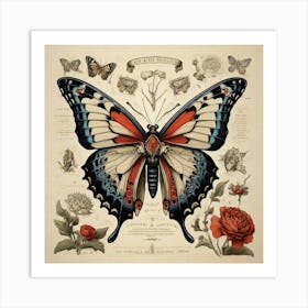  Anatomy Of A Butterfly Art Print 0 Art Print