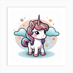 Unicorn 70 Art Print