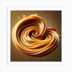 Caramel Swirl Art Print