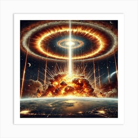 Converted Effect Orbital Supernova Array Art Print