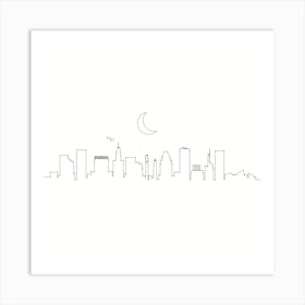 Baltimore Skyline Art Print