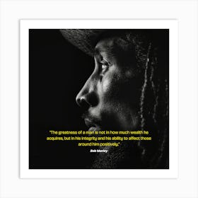 Bob Marley Quote Art Print