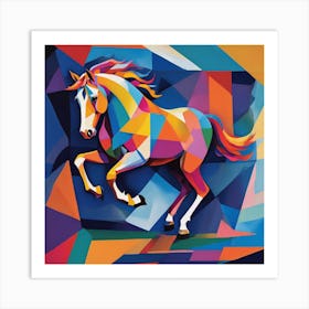 Colorful Horse 1 Art Print