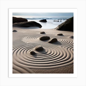 Zen Sand Art Art Print