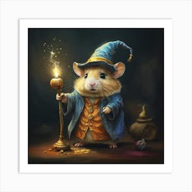 Wizard Hamster 2 Art Print