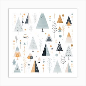 Christmas Trees Art Print