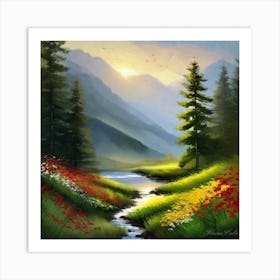 Mountain Stream 13 Art Print