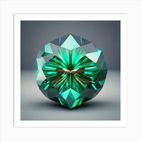 Emerald 3 Art Print