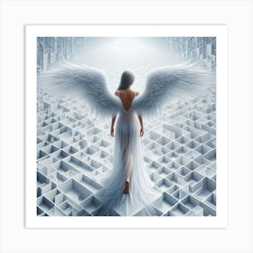 Angel In A Maze 1 Art Print