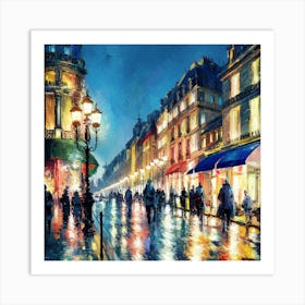 Paris At Night 8 Art Print