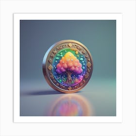 Tree Of Life Coin Art Print