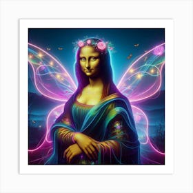 Fairy Mona Lisa Art Print