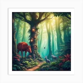 Fairytale Forest 1 Art Print