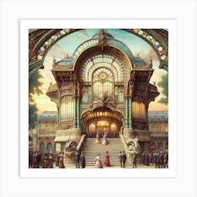 Art Nouveau Paris of The Belle Epoque Era Art Print