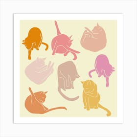 Warm Cats Art Print