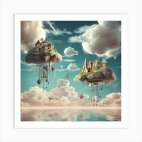 Floating Clouds Art Print