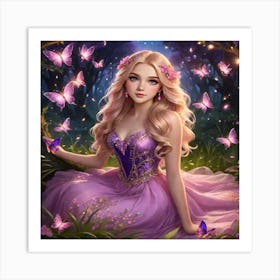 Fairy In The Forest Art Print