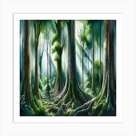 Forest Metal Print Art Print