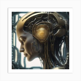 Futuristic Woman 65 Art Print