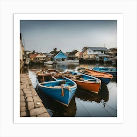 Boats On The Water Art Print