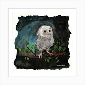 Owl Painting Art Print