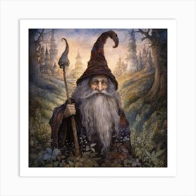 A Wizard Of The Magic Forest Called Jimgoff Art Print
