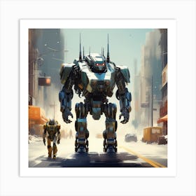 Robots Art Print